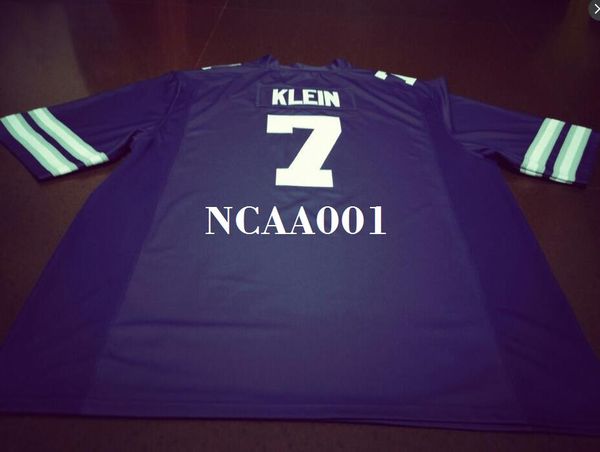 

мужчины # 7 collin klein kansas state wildcats alumni college джерси s-4xlor на заказ любое имя или номер джерси, Black;red