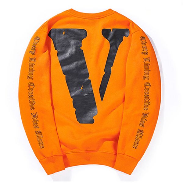 

Новые Зимние Толстовки Мужчины Большой VSweatshirt Хип-Хоп Бренд Цель Тур Скейтборды Т