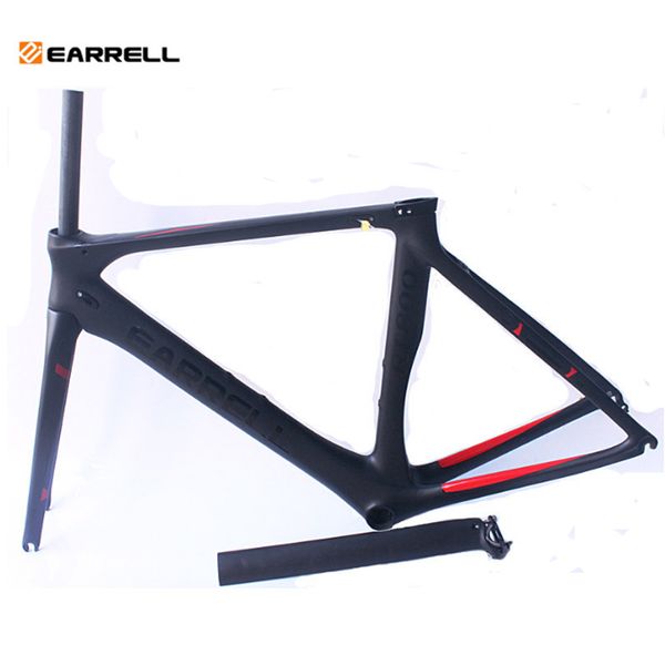 

2017 earrell carbon road bike frame carbon fibre road cycling race bicycle frame et ize50 53 56 bike frame