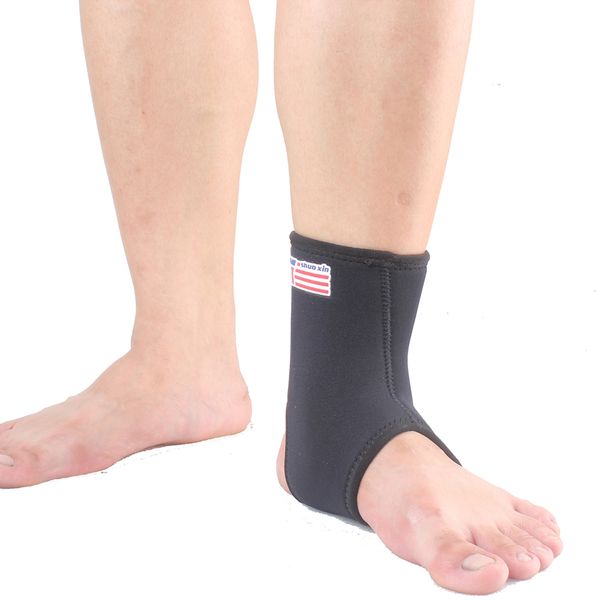 ShuoXin SX562 Esportes Basquete Elastic Ankle Foot Brace Suporte Wrap - Preto tamanho Livre, adequado antepé 9-12 cm