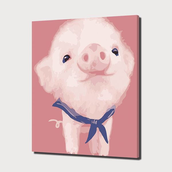 Vintage Nautical Home Decor Posters Prints Cartoon Pig Canvas