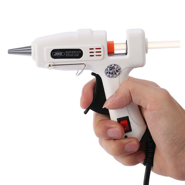 Freeshiping 25 W Profissional Hot Glue Gun Mini Handy Aquecedor de Alta Temperatura Hot Melt Glue Gun Aquecimento Craft Repair Tool com 50 Pçs / lote Varas de cola