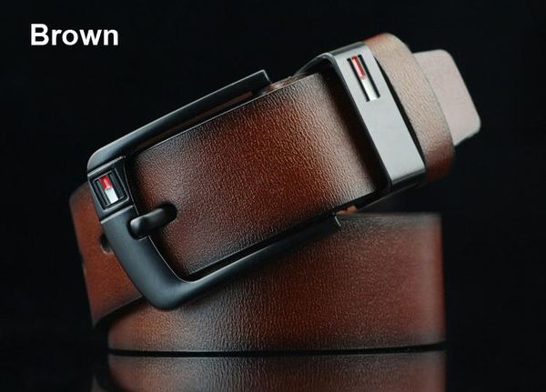 

in 2019 new designer belt pin buckle leather belts for men luxury mens designer belts good quality waist belt, Black;brown