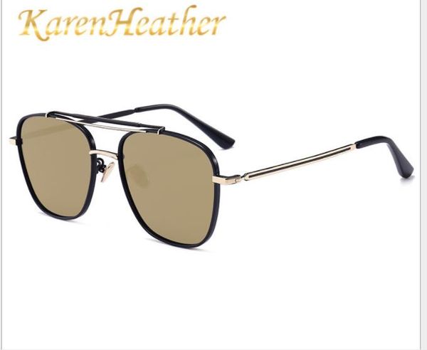 

new polarized sunglasses, european and korean fashion box sunglasses, men's retro fashion sunglasses, White;black