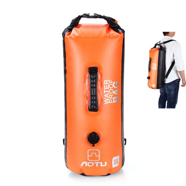 

30l large capacity rafting swimming waterproof bag dry sack backpack for outdoor canoe kayak inflatable swimming backpack