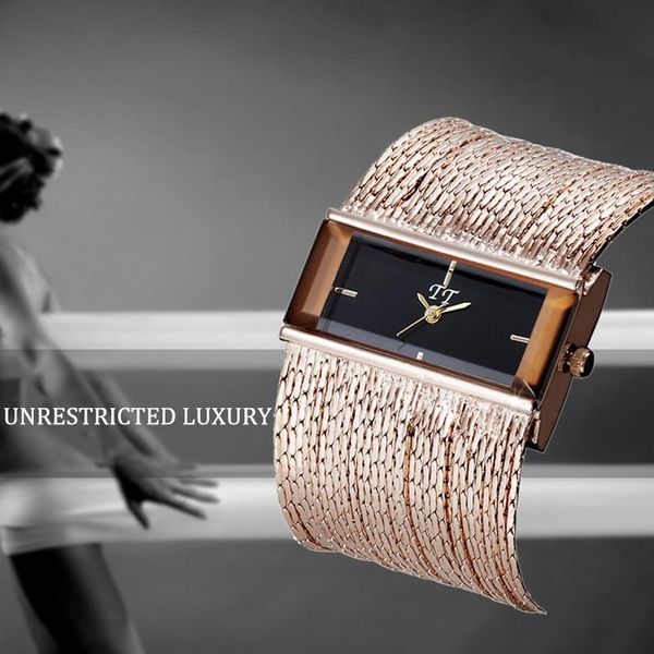 fashion women wide multi layers chain band bracelet watch party casual quartz dial elegant wristwatch for women ll, Slivery;brown