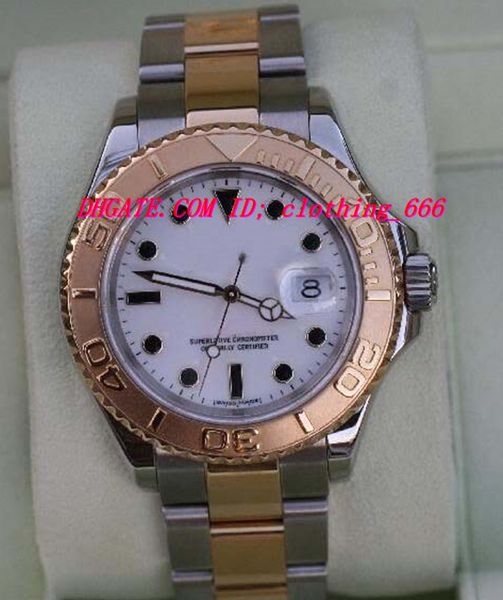 

luxury watches mens 16623 two tone 18k gold stainless steel bracelet 2005 watch 40mm mechanical automatic fashion men's wristwatch, Slivery;brown