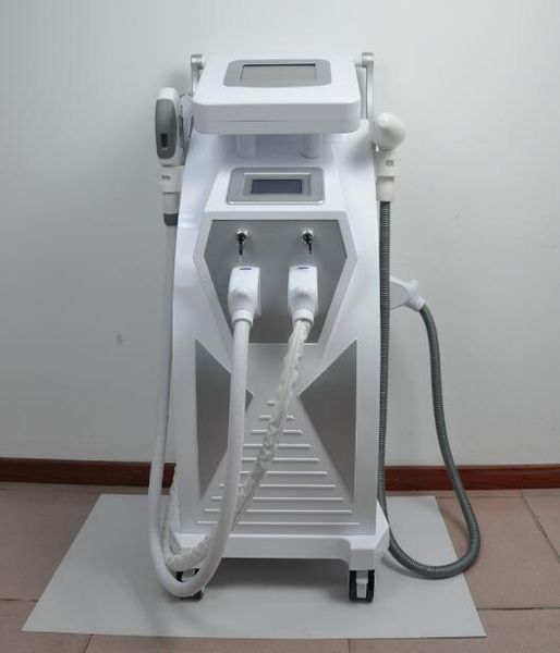 

2018 power good results optimal pulsed technology 4 in 1 opt+rf+laser +ipl shr skin rejuvenation tattoo hair removal machine, Black;white
