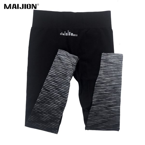 

maijion women quick dry yoga pants, high waist elastic running sports pants ,push up jogging fitness leggings yoga trousers, White;red