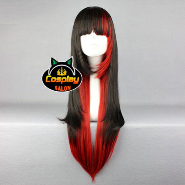 80cm Punk Ombre Long Black Mixed Dark Red Wavy Anime Party Cosplay Women Wig Classic Cap Wig Breathable Wig Cap From Wholesale Gem Wig 22 1
