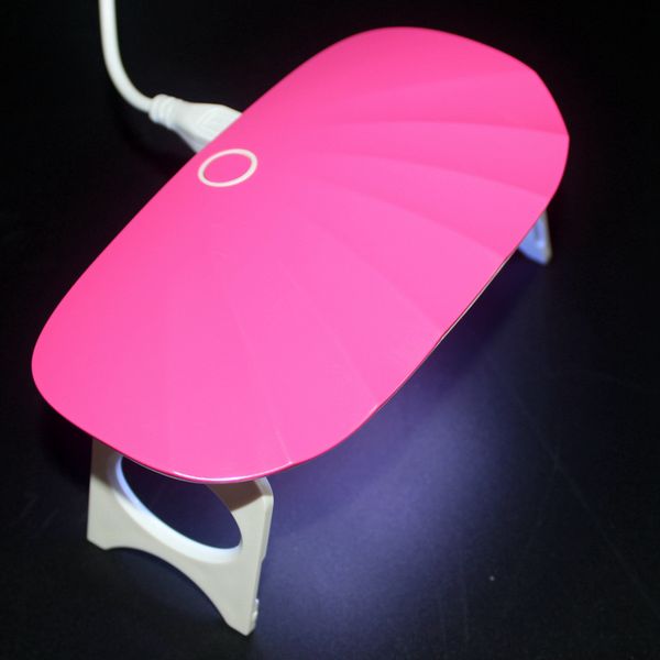 

nail dryer 6w led uv lamp fingernail toenail gel curing manicure machine nail tool automatic sensing 6 leds timer set