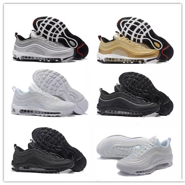 

nike air max airmax 97 2018 97 OG Трипель Белый металлический золотой серебряный пуля WHITE 3M Прем