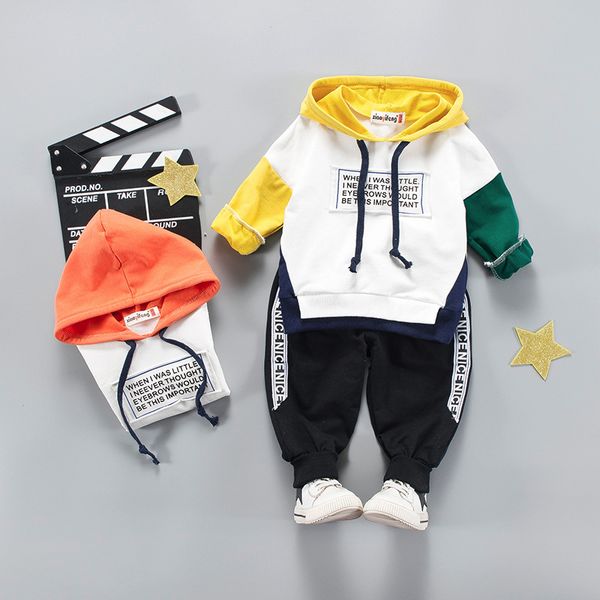

autumn fashion childrens baby boys/girls clothes suit newborn cotton hooded jacket+ pants 2pcs sets baby, White