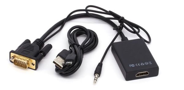 

vga to hdmi vga to hdmi transfer line converter band audio power supply