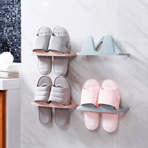

sticker shoe rack bathroom wall slipper shelf shoe storage rack shoes rack