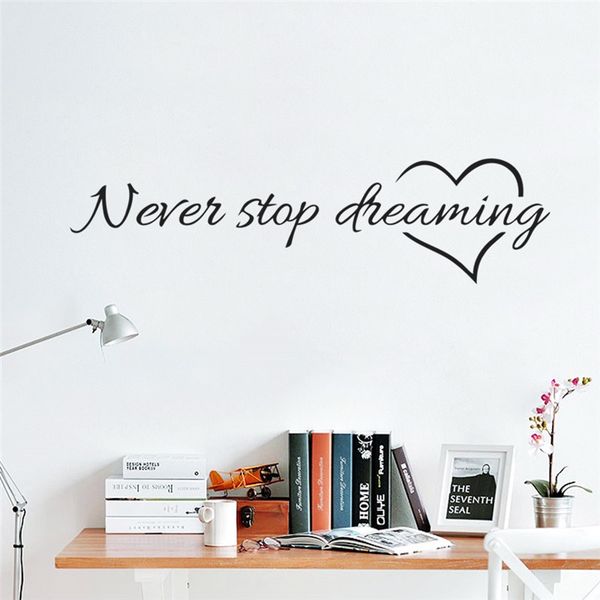 

never sdreaming wall stickers bedroom living room decorative stickers decals home decor diy wall art