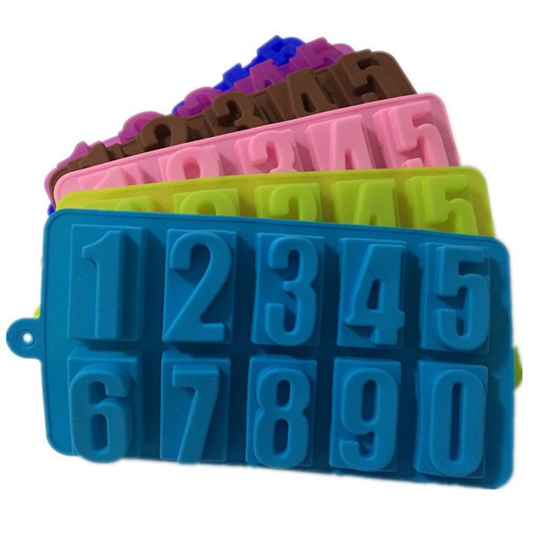 

cake tool silicone numbers chocolate mold cookies mold 3d digital shape fondant cake tools decorating tool k0014