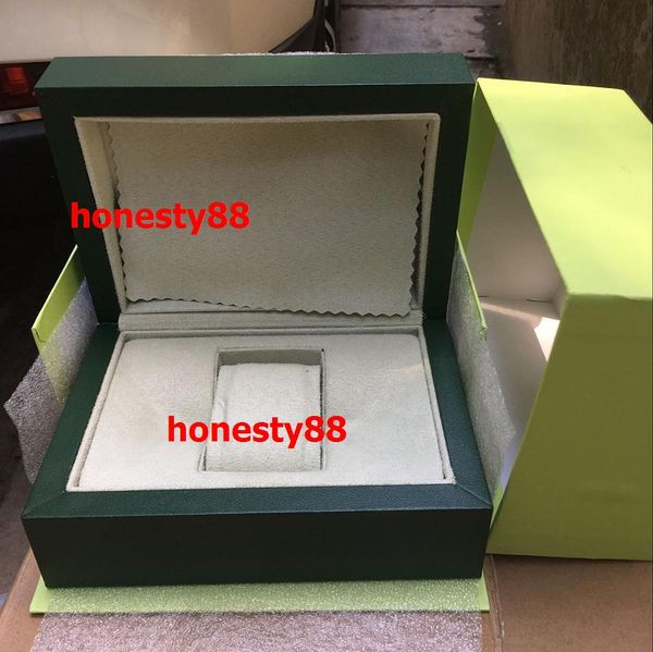 

green brand watch original box papers card purse gift boxes handbag 185mm*134mm*84mm 0.7kg for 116610 116660 116710 watches 36, Black;blue