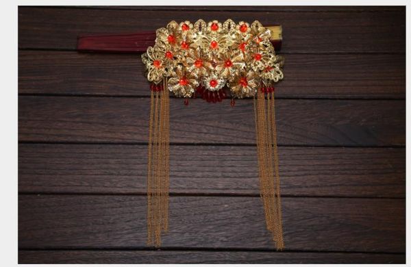 

new style ancient wedding brides, tiara, phoenix crown chinese dress, headwear, cheongsam, dragon and phoenix gown hairpin, Slivery;golden