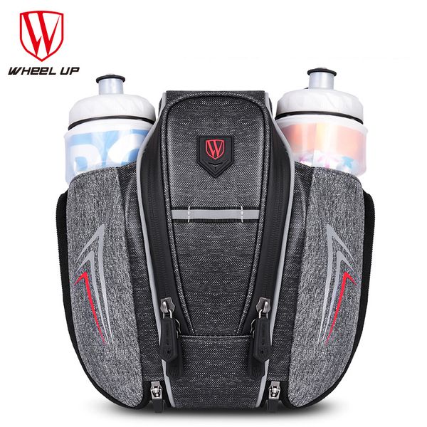 

reflective waterproof bicycle bag bike accessories water bottle bags mtb pouch cycling tool basket pannier rear bike saddle bag
