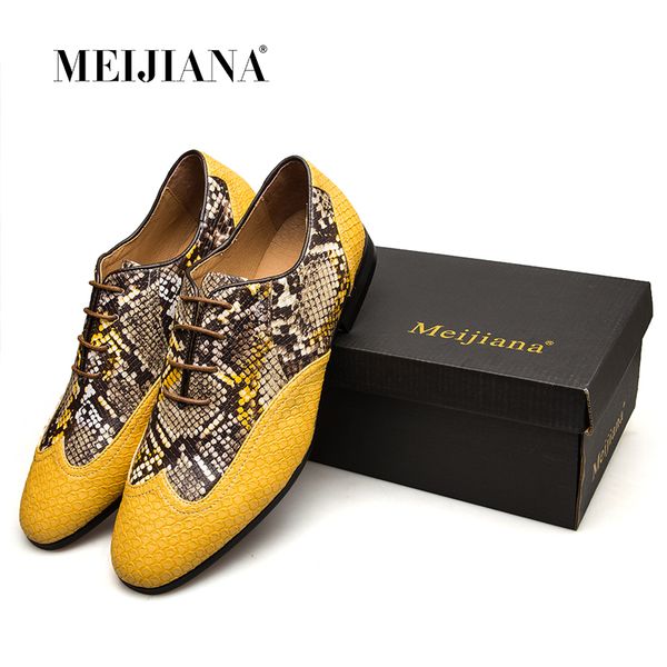

meijiana leather men dress shoes, brand man business oxfords shoes, Black