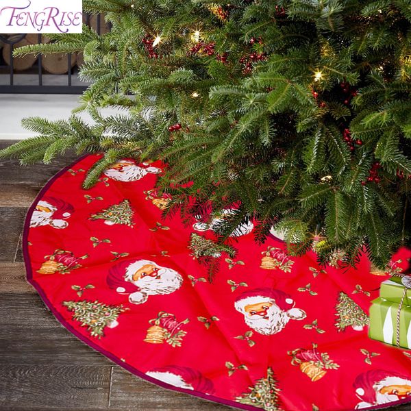 

fengrise red cloth christmas tree skirt new year christmas decorations for home merry tree decorations xmas navidad