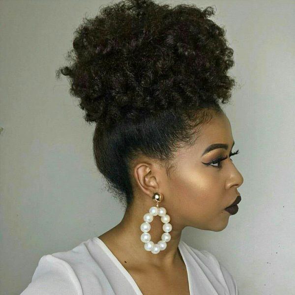 4b 4c Afro Kinky Curly Ponytails Clip In 100 Human Hair Divaswigs