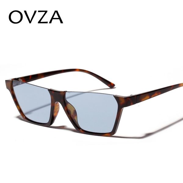 

ovza semi-rimless sunglasses women fashion punk sunglasses mens brand designed glasses rectangle cool gafas de sol mujer s8017, White;black