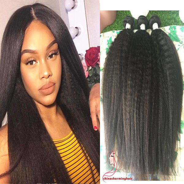 8a Brazilian Virgin Hair Kinky Straight 3 Bundles 100 Brazilian