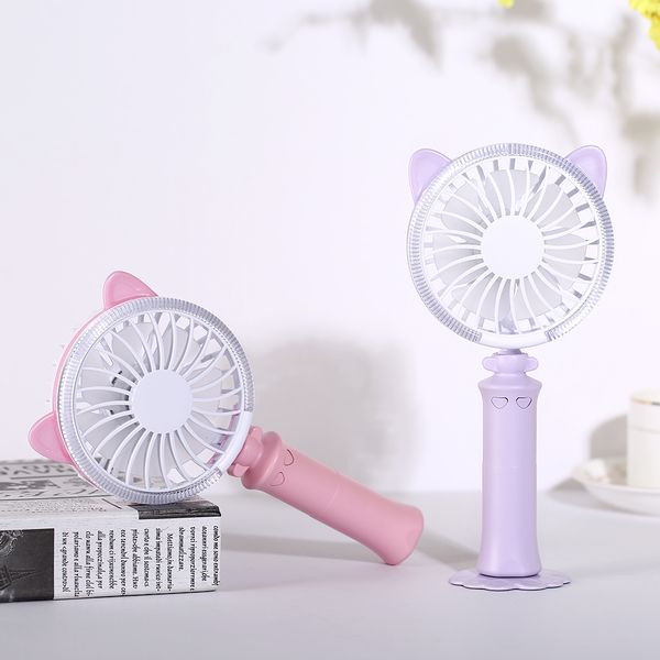 

sweep trending twisted cat night light battery usb fan deskcolorful night light hand usb fan portable battery usb fan