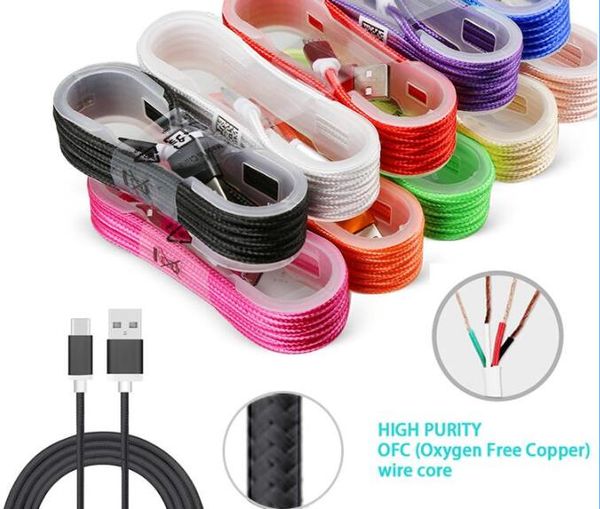 

1 5m trong braided u b charging cable type c micro v8 cable data line metal plug charging for ip5 6 7 am ung xiaomi huawei vivo