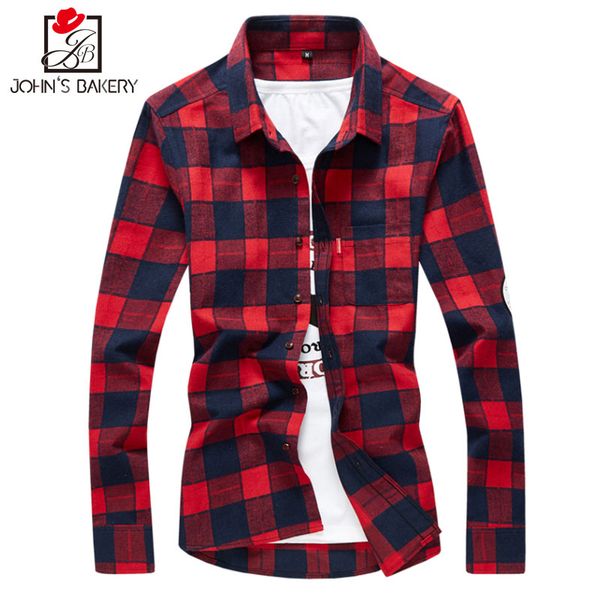

men's flannel plaid shirts dress 2017 male casual warm soft comfort long sleeve shirt clothes camisa masculina plus size 4xl, White;black