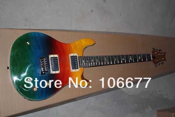 

nice 7 kinds of colors tiger flame maple custom shop 24 signature electric guitar