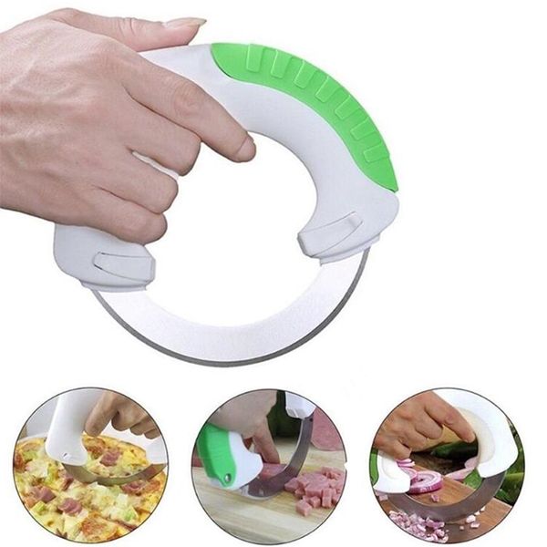 

round wheel rolling kitchen tool stainless steel blade vegetable meat cake pizza cutter creative kitchen supplies