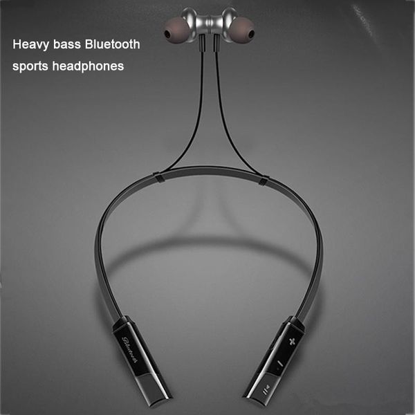 

Y10 bluetooth magnetic earphone running port neck mounted wirele headphone for apple iphone android mart phone neckband earphone