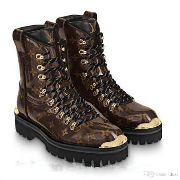 

18ss men and woemn leather hiking shoes desert boot wholesale winter snow boot platform boot outdoor work boots leisure ankle boots 35-45, Black