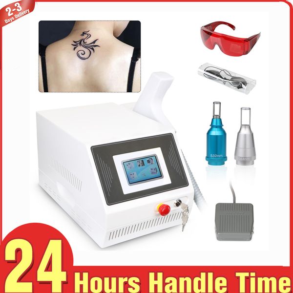 

professional q switched nd yag laser tattoo removal system 300w 532nm 1064nm heads for freckles pigments birth mark removal beauty care, Black