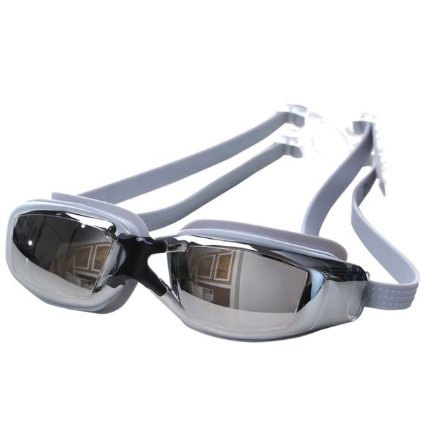 

swimming adjustable electroplating uv large frame plating waterproof anti-fog swimwear eyewear swim diving water glasses