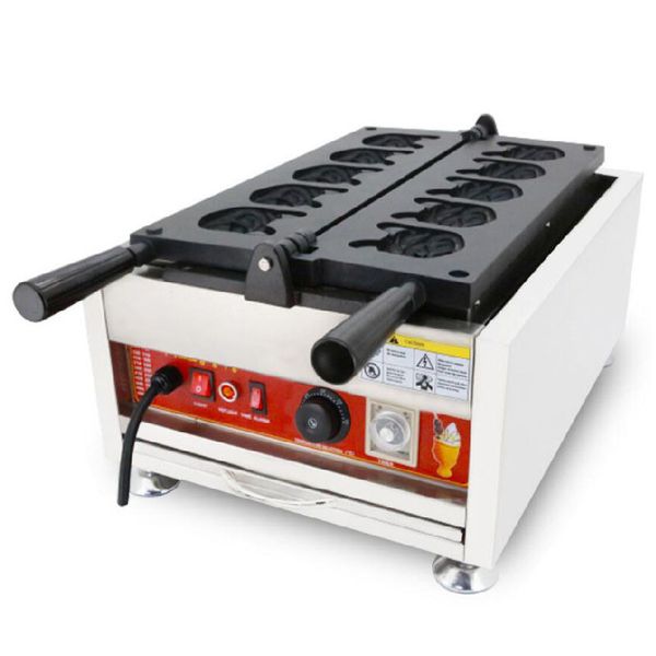 

beijamei commercial electric dog shape waffle machine 110v 220v cute dog head shape waffle baking making machine