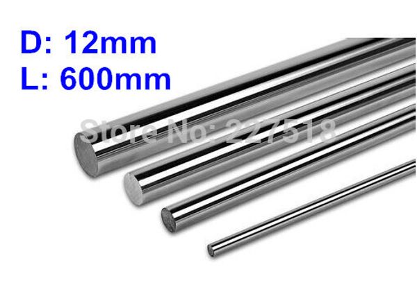 

4pcs/lot d12mm l600mm linear shaft 12mm lm shaft diameter 600mm long for lm12uu 12mm linear ball bearing smooth rod