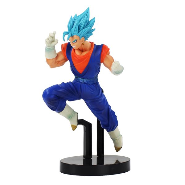 Acheter 23cm Dragon Ball Z Super Saiyan Vegetto Fils Goku Kakarotto Cheveux Bleus Action Pvc Modèle Figurine à Collectionner Jouet De 2026 Du