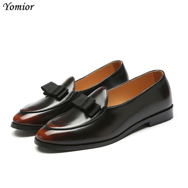 

2018 man flats classic men dress shoes italian formal oxfords british fashion spring autumn business wedding shoes big size, Black