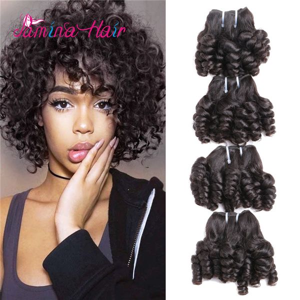 Funmi Curly Hair 4 Bundles Natural Black Unprocessed Human Remy
