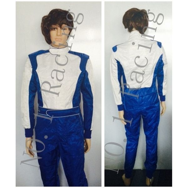 

2018 new two layer waterproof karting suit f1 kart suit for man and women one piece customized, White;black