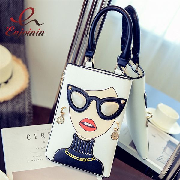 

new style woman fashion pattern earrings decorated female totes ladies shoulder bag crossbody messenger bag casual handbag d18101303