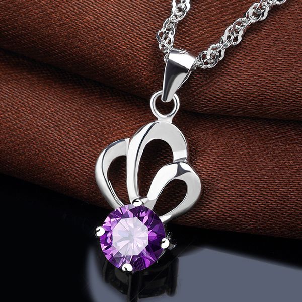 

y06 925 sterling silver butterfly necklace women accessories harajuku choker trendy link chain cubic zirconia pendant necklaces