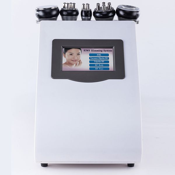 

5 in 1 ultrasonic cavitation slimming machine multipolar radio frequency vacuum pressotherapy beauty device cellulite removal salon equipmen