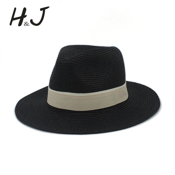 

fashion women men summer straw sun hat for elegant lady outdoor wide brim beach sunhat panama dad hat gangster cap, Blue;gray