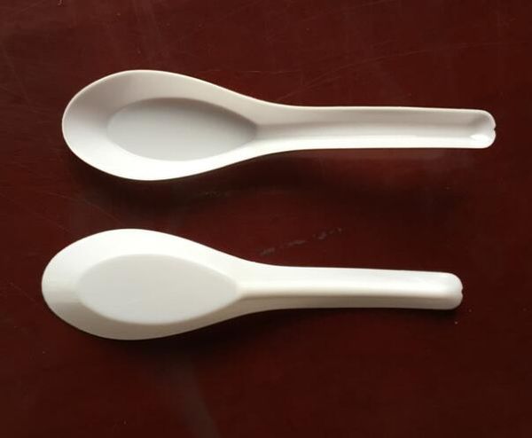 

wholesale asian soup spoons saimin ramen white plastic spoon outdoor disposable spoons dining food sale fast ing