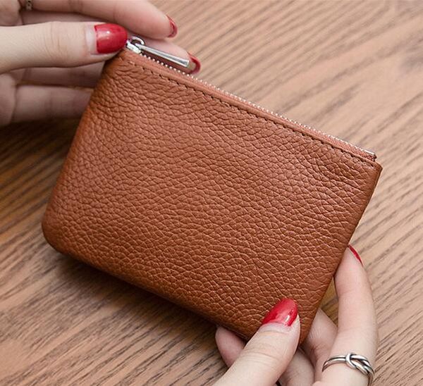 

long wallet luxury leather men women long purses money bags clutch bags double zipper pouch coin pockets no box 01, Red;black